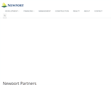 Tablet Screenshot of newportpartners.com